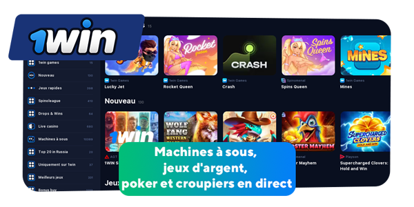 Machines à sous, jeux d'argent, poker et croupiers en direct sous licence